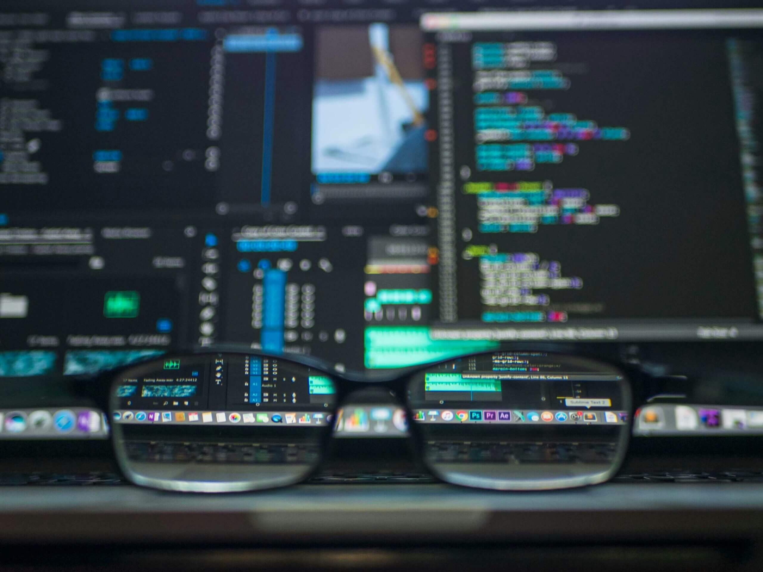 data on screen